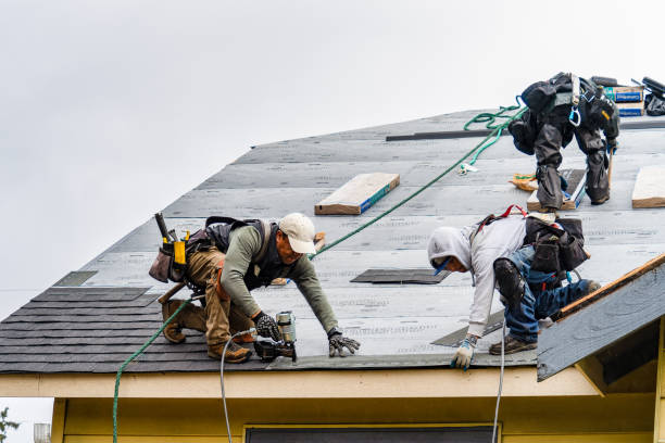 Professional Gutter Installation technician working in Crawford, TN
